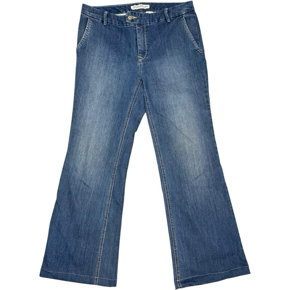Chicos Platinum Tab Front Trouser Jean Size 8